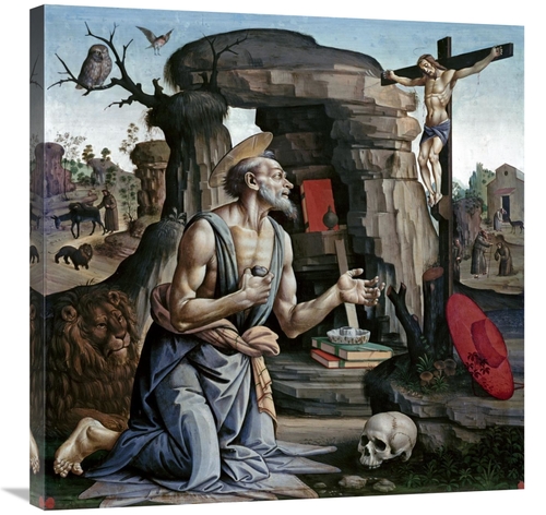 Global Gallery GCS-277398-30-142 30 in. Saint Jerome Art Print - Barto