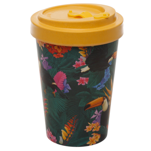 Bamboo Composite Toucan Screw Top Travel Mug