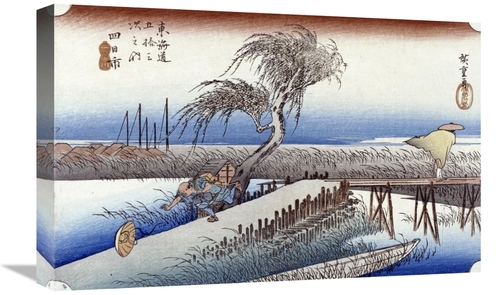 Global Gallery GCS-266550-22-142 22 in. Mie River Near Yokkaichi Art P