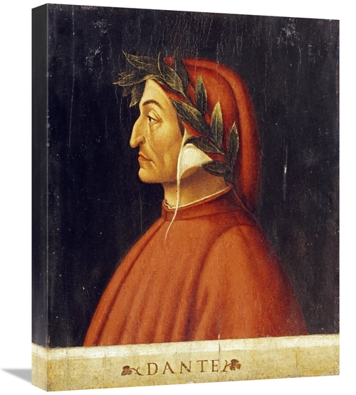 Global Gallery GCS-266387-22-142 22 in. Portrait of Dante Art Print - 