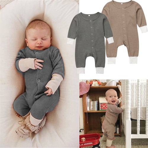 Fashion Kids Baby Girl Boy Knitted Romper