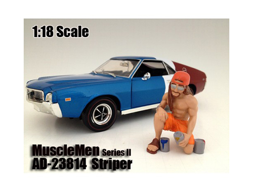 Musclemen \Striper\" Figure For 1:18 Scale Models by American Diorama"