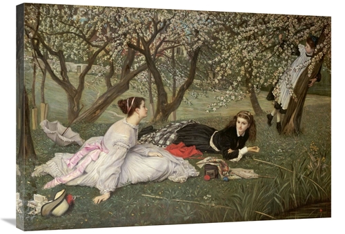 36 in. Spring Le Printemps, 1865 Art Print - James Jacques Tissot