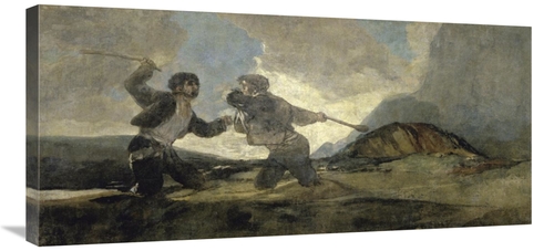 Global Gallery GCS-281963-36-142 36 in. Fight with Cudgels Art Print -