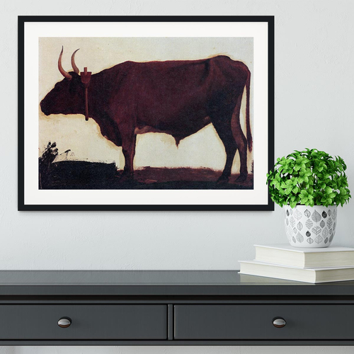 Ox by Bierstadt Framed Print