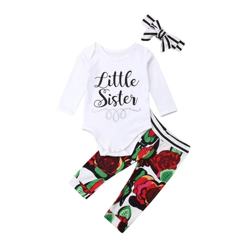Newborn Baby Girl Little Sister Clothes Sets