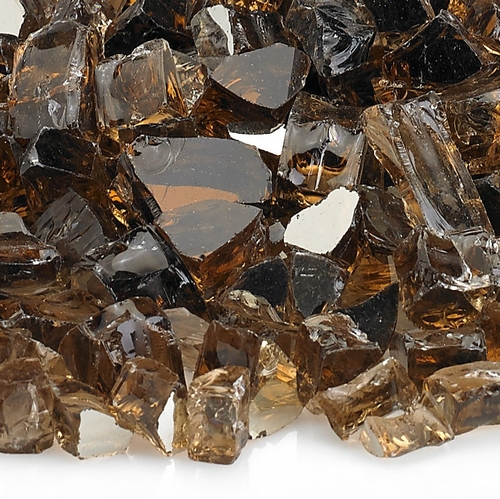 American Fireglass AFF-COPRF12-10 0.5 in. Copper Reflective Fire Glass