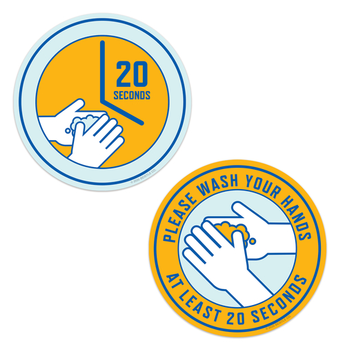Wash Your Hands Removable Clings