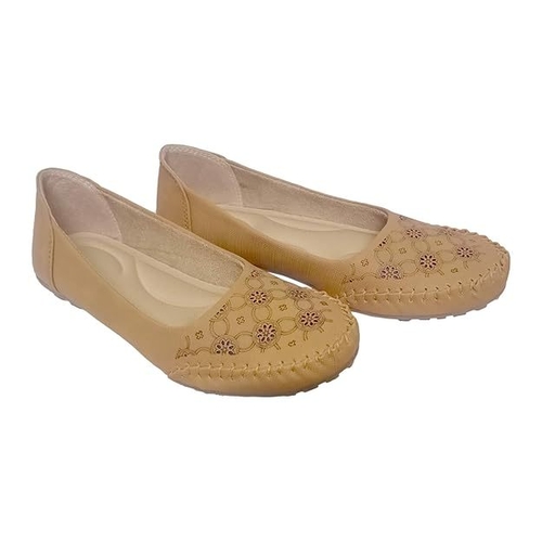 Women's Woven Desing Bellies (Size-UK-9) (COLOR-BEIGE)