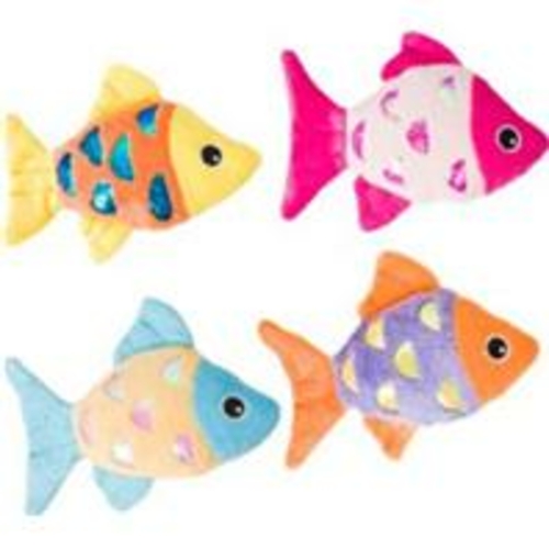 Ethical Cat 52075 4.5 in. Shimmer Glimmer Fish with Catnip Cat Toy