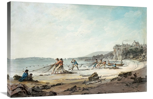 Global Gallery GCS-266612-36-142 36 in. A Drawnet at Tenby Art Print -