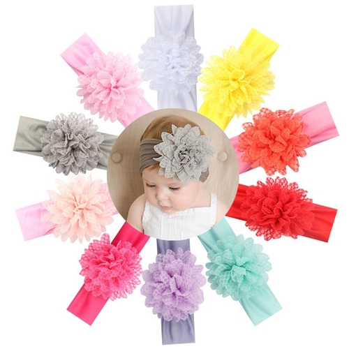 New Newborn Toddler Kids Baby Headband Flower