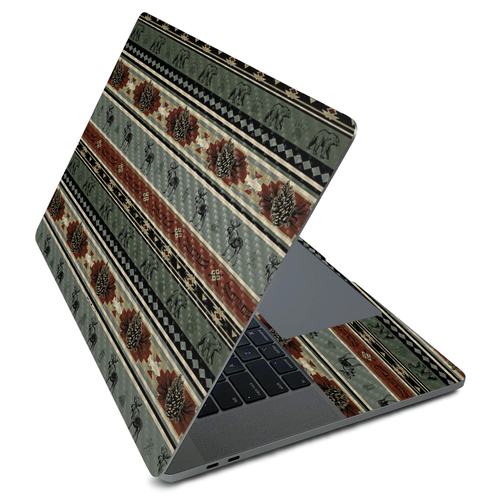 MightySkins CF-APMAPRO216-Cabin Stripes Carbon Fiber Skin for Apple Ma