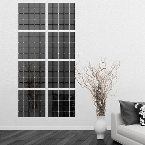 400/600Pcs/Lot Square Acrylic Mirrored Decorative