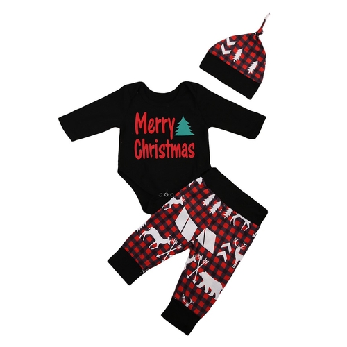 Newborn Infant Baby Boy Girl Merry Christmas