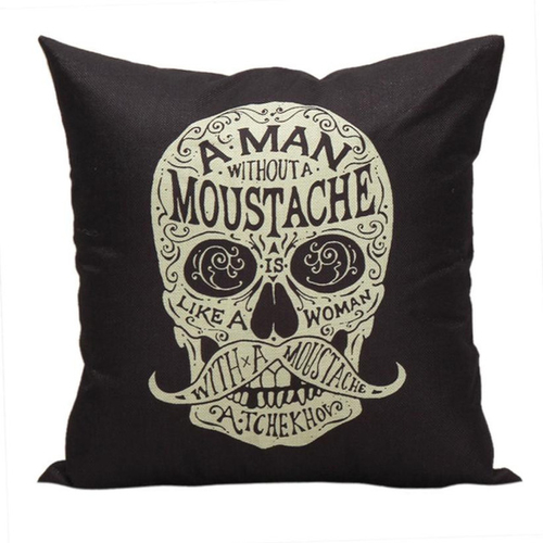 Halloween Skull Printed Pillow Case Square Sofa
