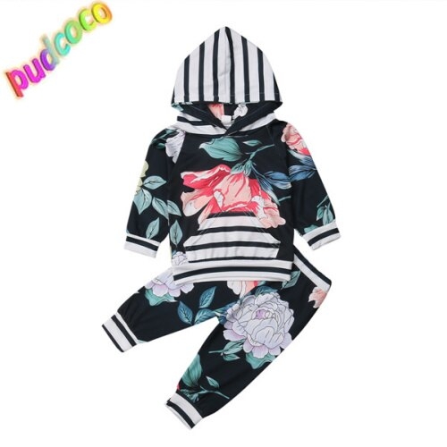 Baby Girl Infant Floral Clothes Autumn Winter