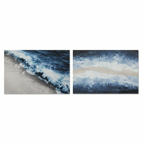 Painting DKD Home Decor 120 x 2,8 x 80 cm Beach Mediterranean (2