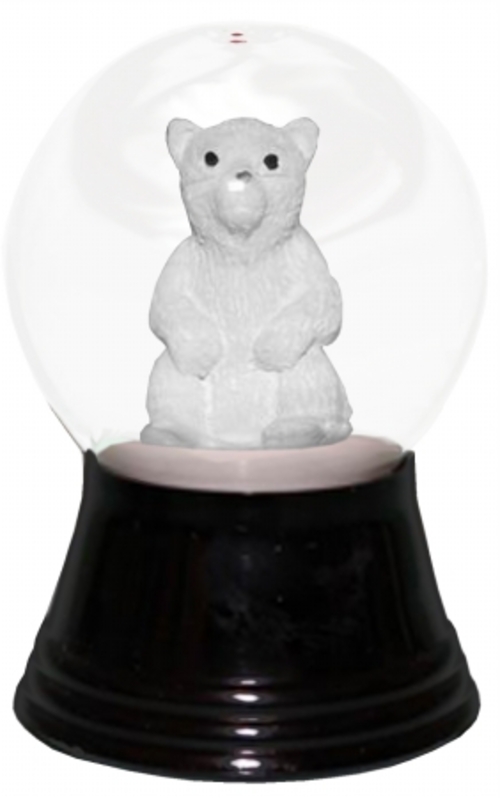 PERZ PR1290 Perzy Snowglobe - Small Polar Bear