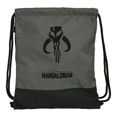 Backpack with Strings The Mandalorian 632158865 Black Grey (35 x 40 x