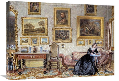 Global Gallery GCS-266601-30-142 30 in. Interior of a Drawing Room Art