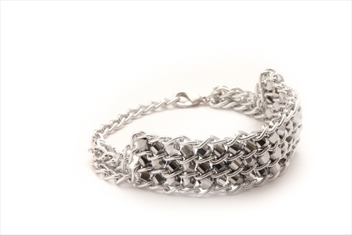 Alexander Kalifano FCB-JH Fabulous Glass Bracelet - Jet Hematite