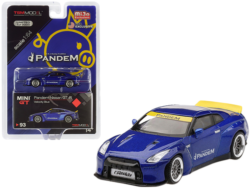 Nissan GT-R R35 Pandem with Duck Tail Velocity Blue Metallic Limited