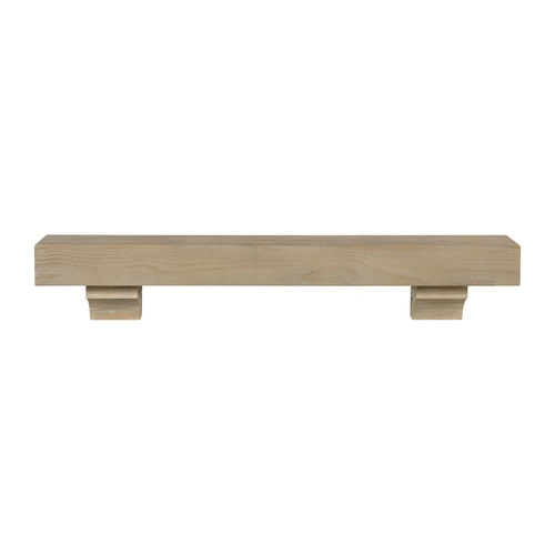 Pearl Mantels 355-72-46 72 in. The Cherokee Mantel Shelf - Fontana Fin