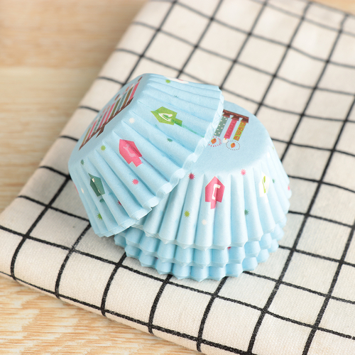 100pcs/Pack 3*2cm Colorful  Round Shape Cupcake