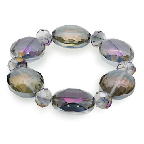 Alexander Kalifano BLUE-BVG-CH Vienna Gorgeous Glass Bracelet - Crysta