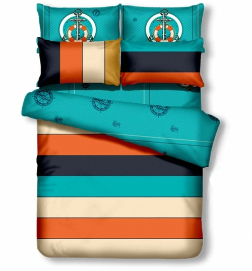 Dolce Mela DM499T 4 Piece Duvet Cover Sheets Set, Liberty Amity - 