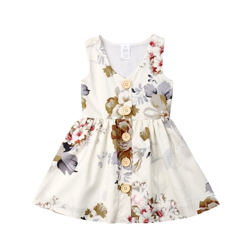 1 6Years Floral Baby Girls Clothes Summer Toddler