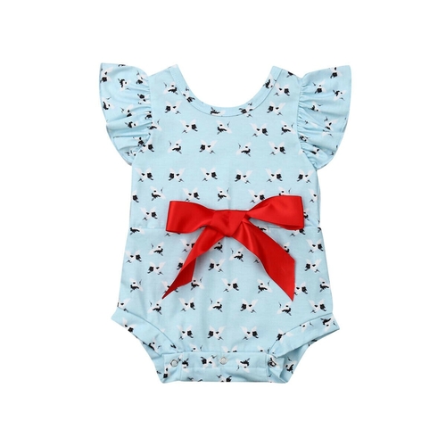 Style Infant Kids Baby Girl Fly Cotton