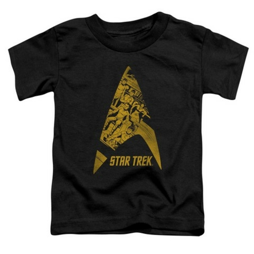 Trevco Star Trek-Delta Crew - Short Sleeve Toddler Tee - Black- Large 