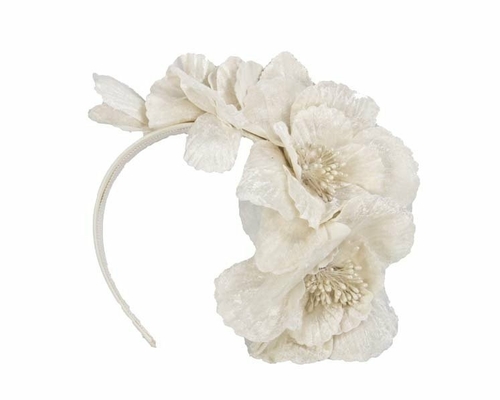 Cream Flower Fascinator Headband