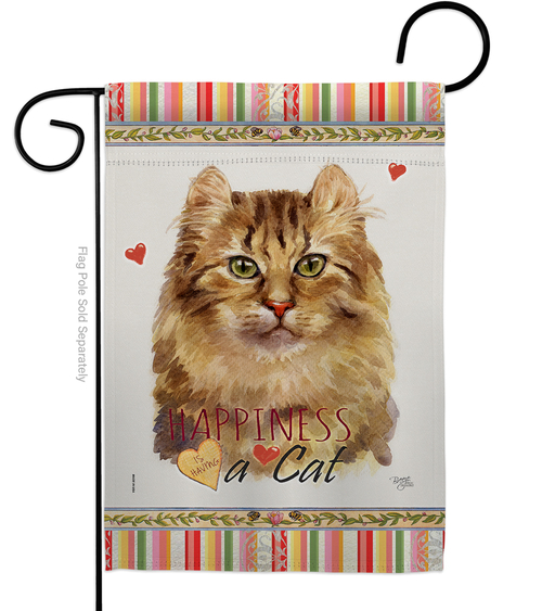 Breeze Decor G160144-BO 13 x 18.5 in. Cat Amerian Curl Happiness Doubl