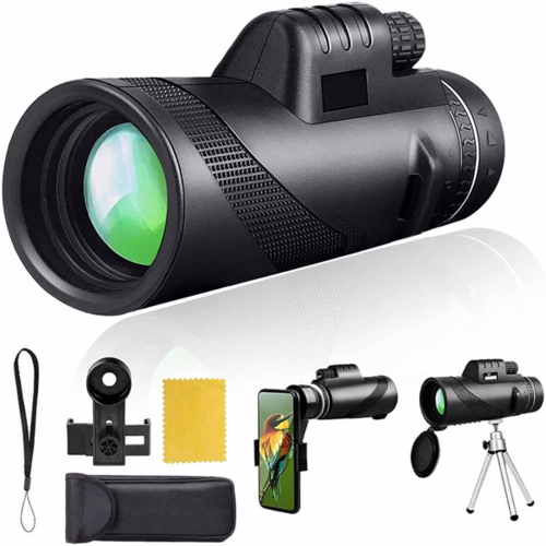 40X60 Monocular High Power Monocular Scope with Adapter Tripod