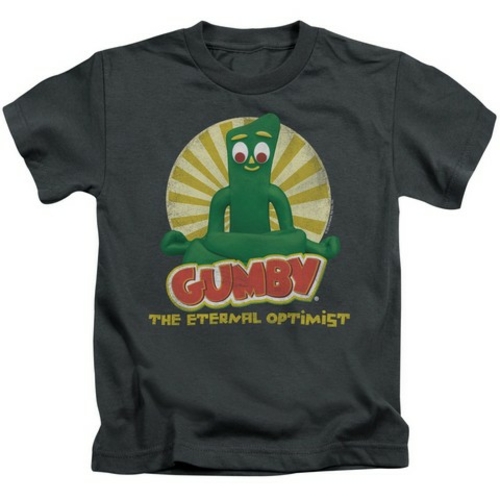 Trevco Gumby-Optimist Short Sleeve Juvenile 18-1 Tee- Charcoal - Small