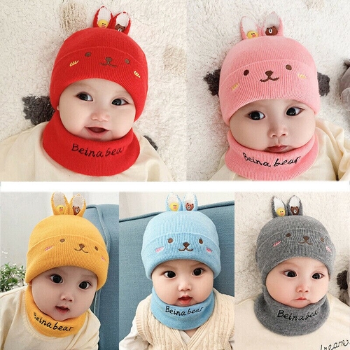 Toddler Kids Girl&Boy Baby Hats Scarf Infant