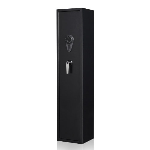 Black Stainless Steel Gun Security Cabinet with Electronic Keypad