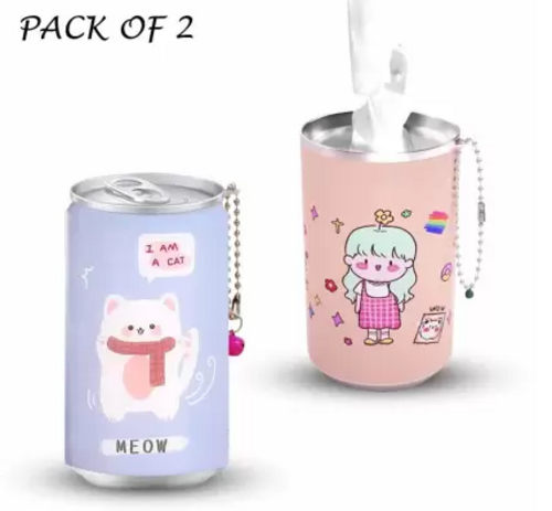 Chain & Clasp Wet Wipes Tissue can for makeup remove 30pcs multicolor