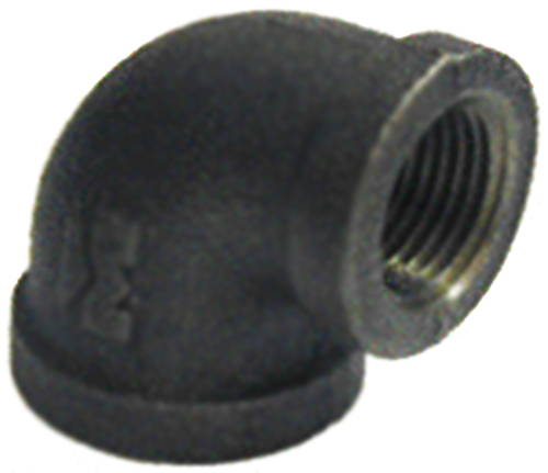 LDR Global Industries 310 RE-1238 0.5 x 0.38 in. Black Reducing Elbow