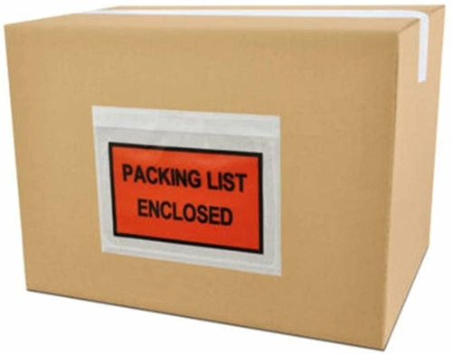 Pack of 1000 Packing List Enclosed Envelopes 4 x 5 Full Face Packing