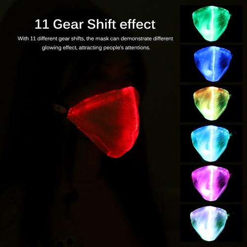 LED Dust Mask Rechargeable Luminous LED Mask