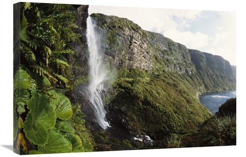 Global Gallery GCS-451588-2030-142 20 x 30 in. Waterfall Dropping Into