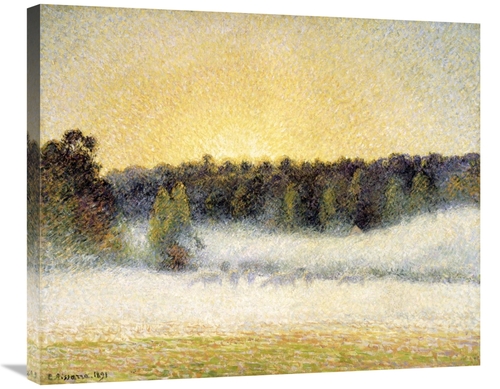 Global Gallery GCS-279434-30-142 30 in. Sunset & Fog at Eragny Art Pri