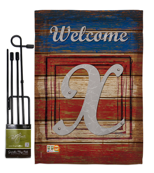 Breeze Decor BD-PA-GS-130128-IP-BO-D-US14-BD 13 x 18.5 in. Patriotic X