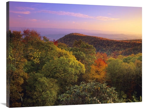 Global Gallery GCS-396763-3040-142 30 x 40 in. Blue Ridge Mountains wi