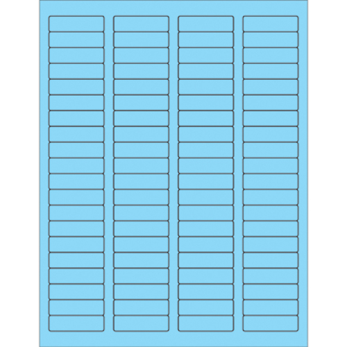 Box Partners LL170BE 1.75 x 0.5 in. Fluorescent Pastel Blue Rectangle 