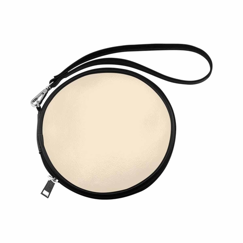 Womens Round Handbag - Champagne Beige